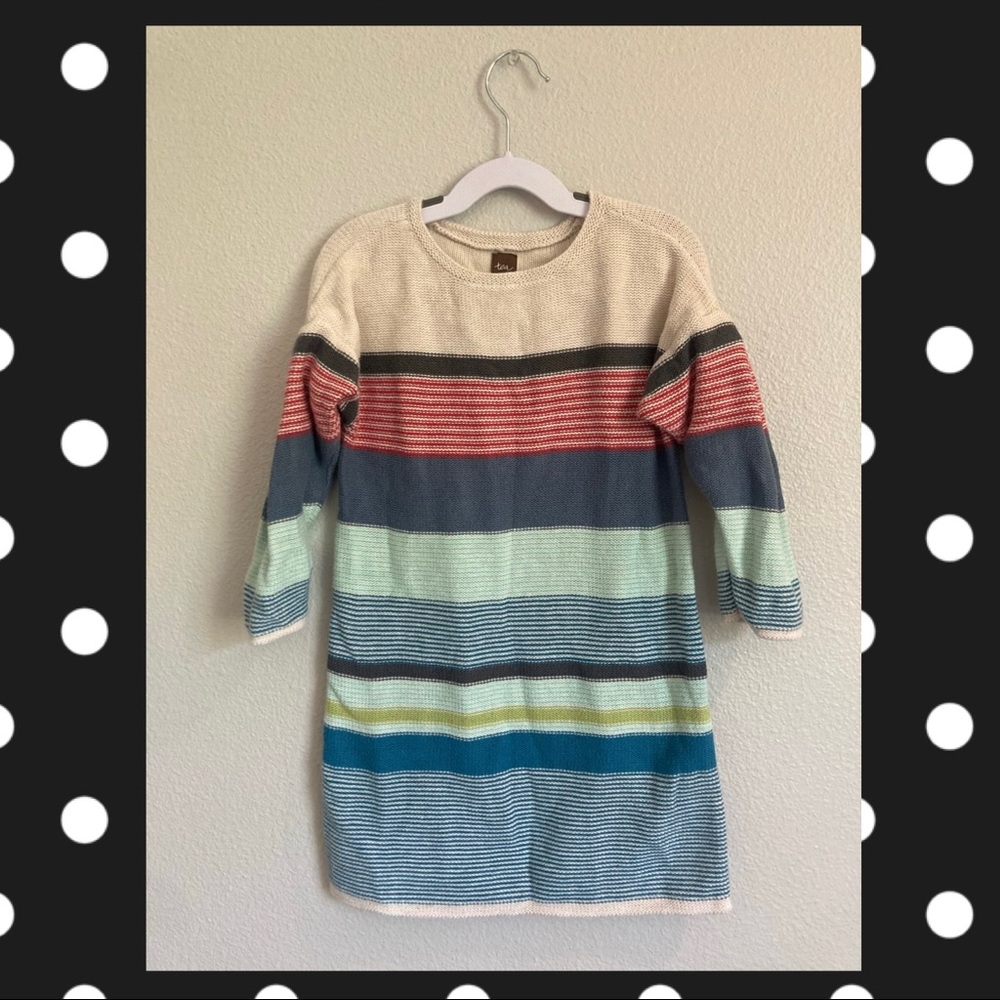 Tea Collection Long-Sleeve Sweater Dress EUC size 6